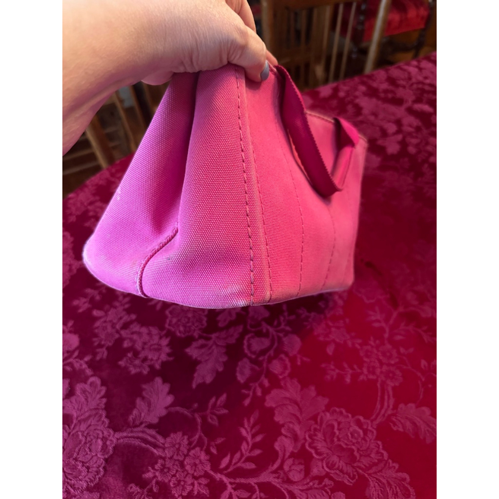 Prada Pink Canvas Canapa Small Tote Bag - Picture 9 of 15